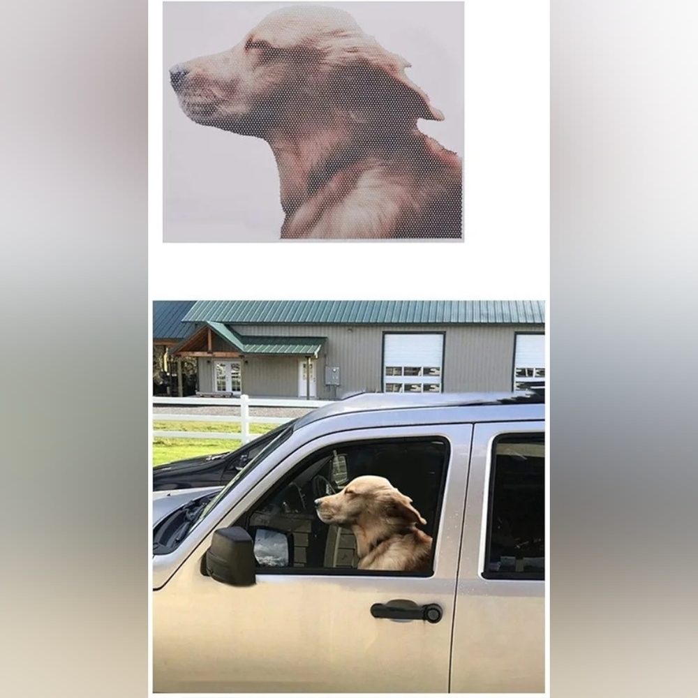 NWT 1 Pc Dog Facing Left Window Decal